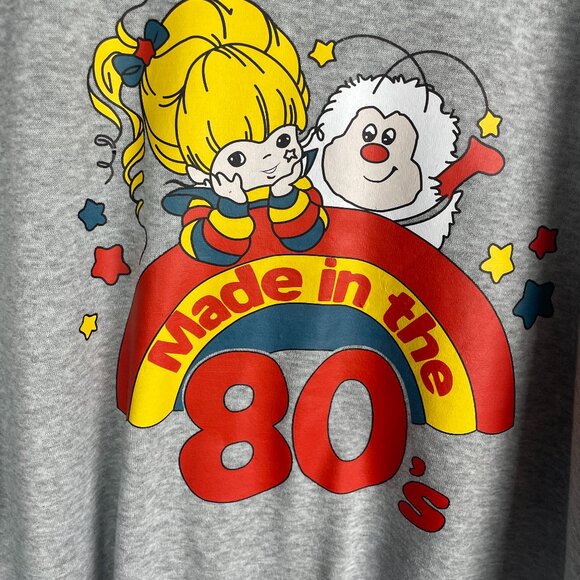 Made in the 80"s Rainbow Brite Sweatshirt Gray XL - Picture 1 of 4